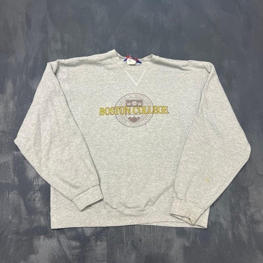 Vintage Boston College Sweatshirt‎ Mens Large Gray 1990s Champion